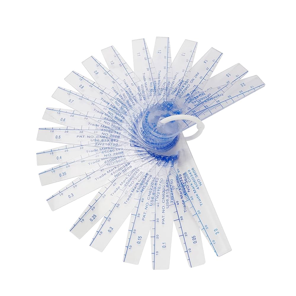 Amazon.co.jp: Rannb プラスチックフィーラーゲージ 0.05mmから
